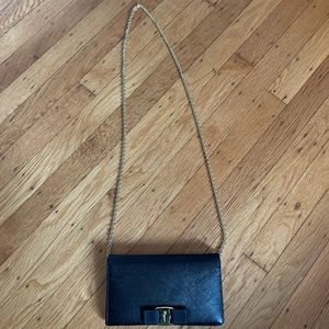 Salvatore Ferragamo Black Wallet on a Chain